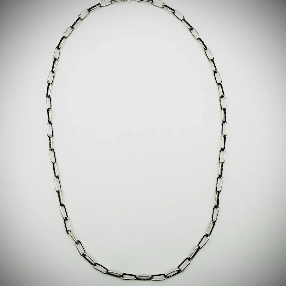 Sterling Silver Paperclip Chain — 20